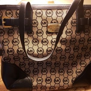 MK monogram canvas and leather
